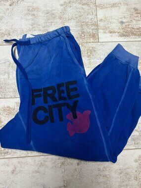 Free City Royal Blue Sweatpants - Size M